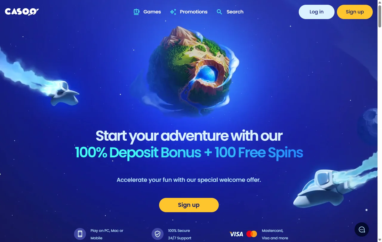 Casoo Casino overview covering review, payments, and player experience