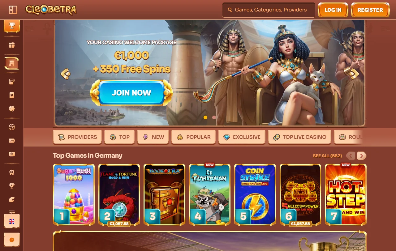 Cleobetra Casino review covering licensing, banking and player support