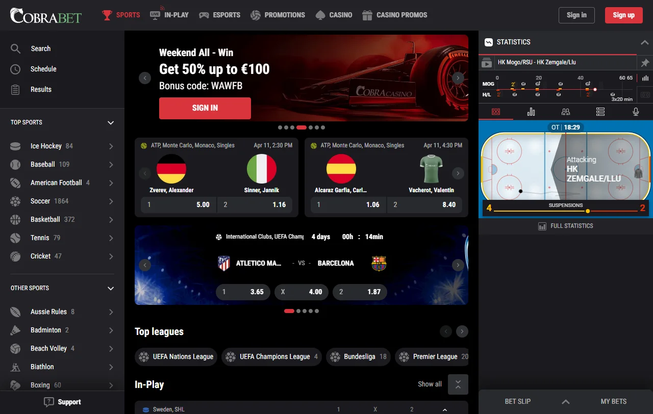 Cobra Casino review for Canada players covering key platform details
