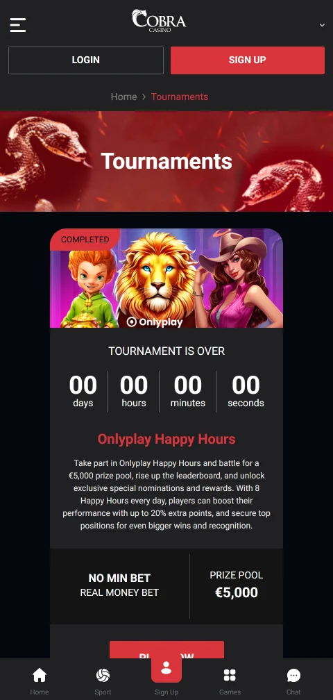 Cobra Casino security and player protection information for Canada
