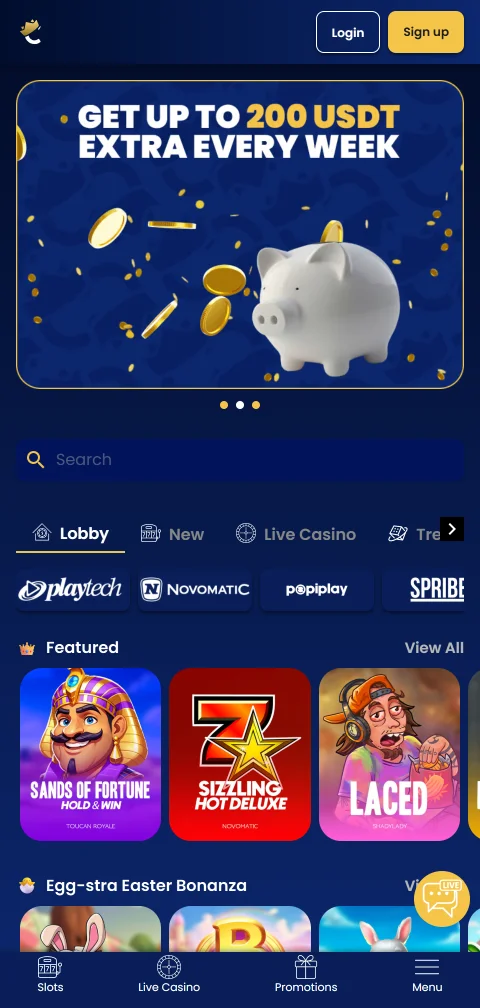 CoinKings Casino mobile access on iPhone and Android browsers
