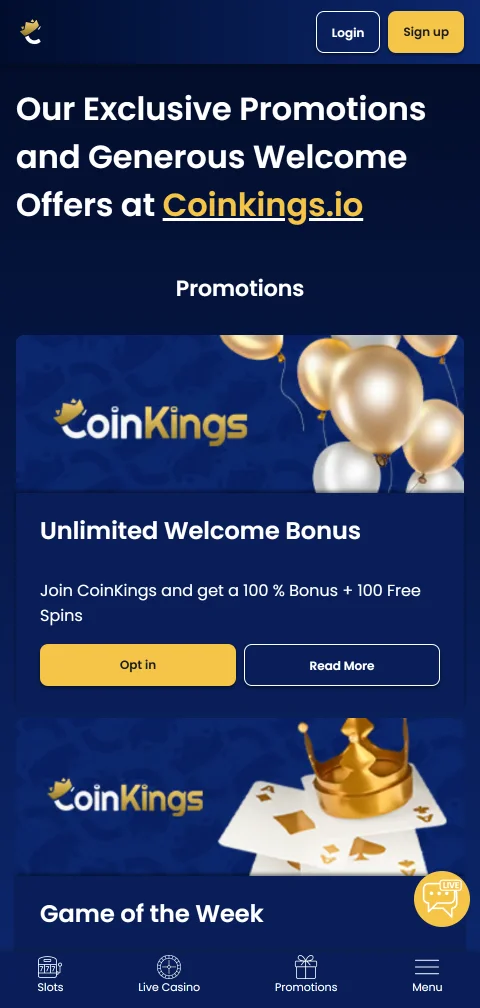 CoinKings Casino licence, encryption, and player protection summary
