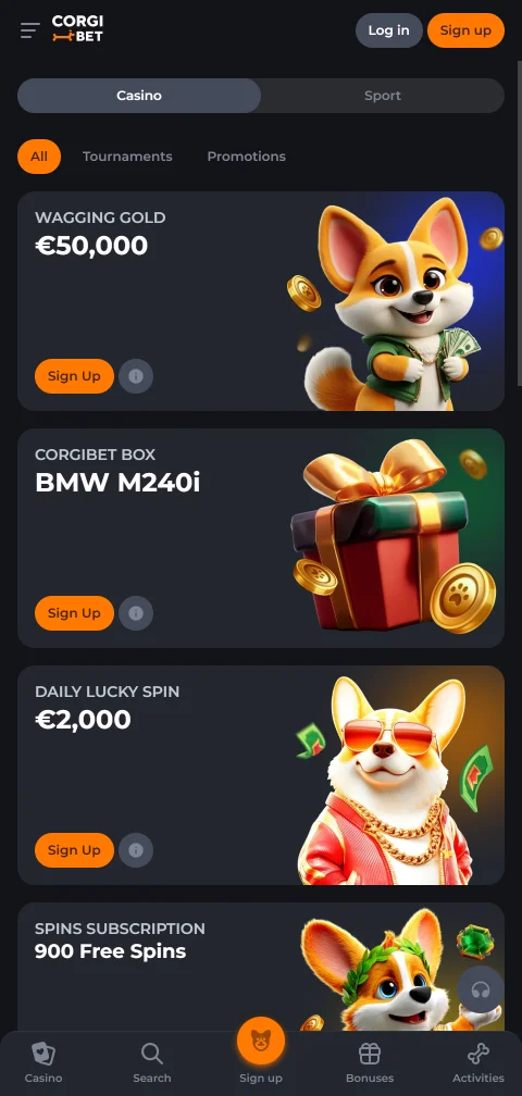 Corgibet Casino security overview with licence and player protection focus