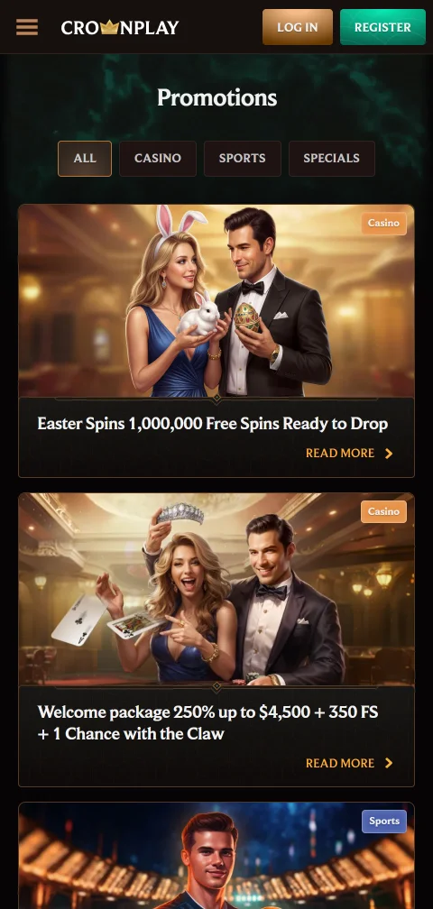 CrownPlay Casino deposits, withdrawals, and payment methods