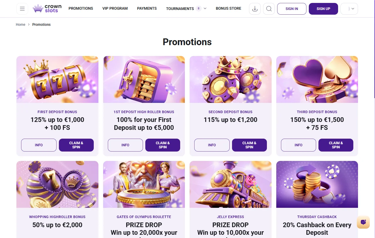 CrownSlots Casino review covering games, payments and support