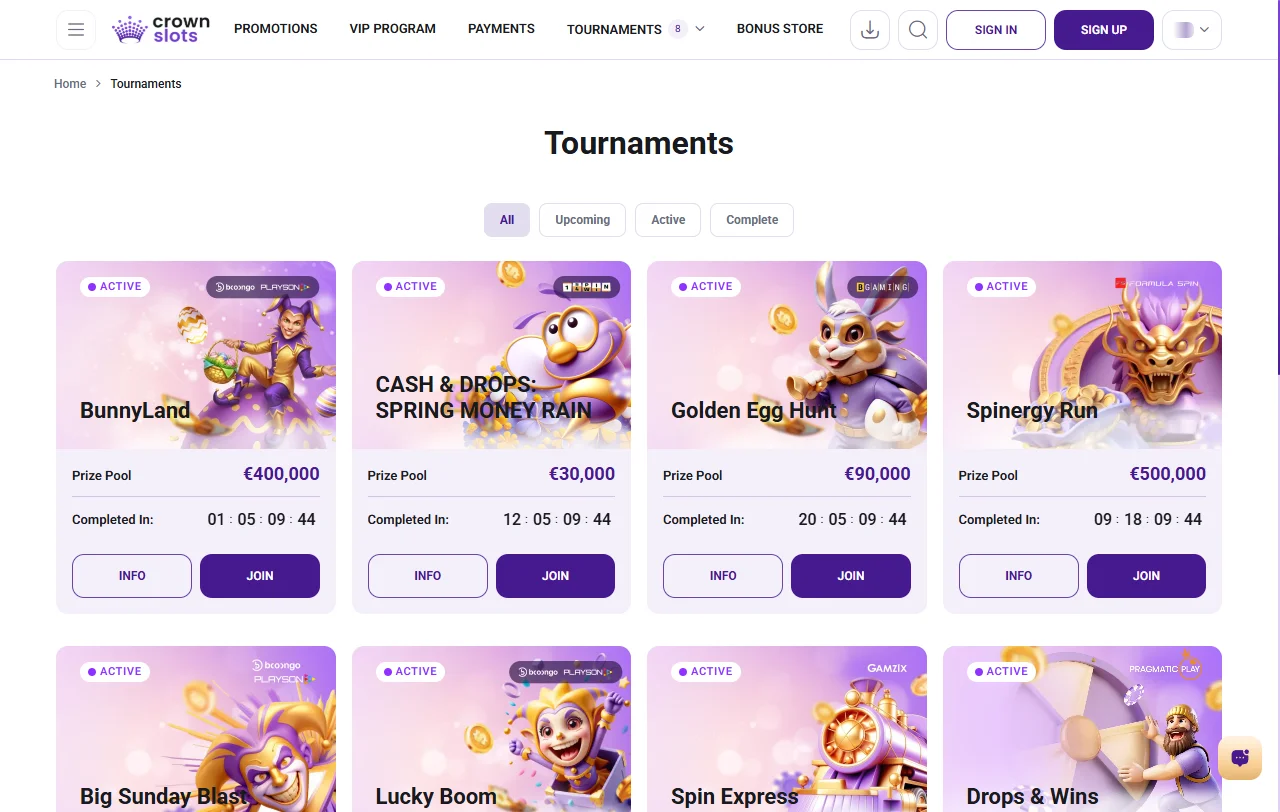 CrownSlots Casino welcome bonus and promotion details