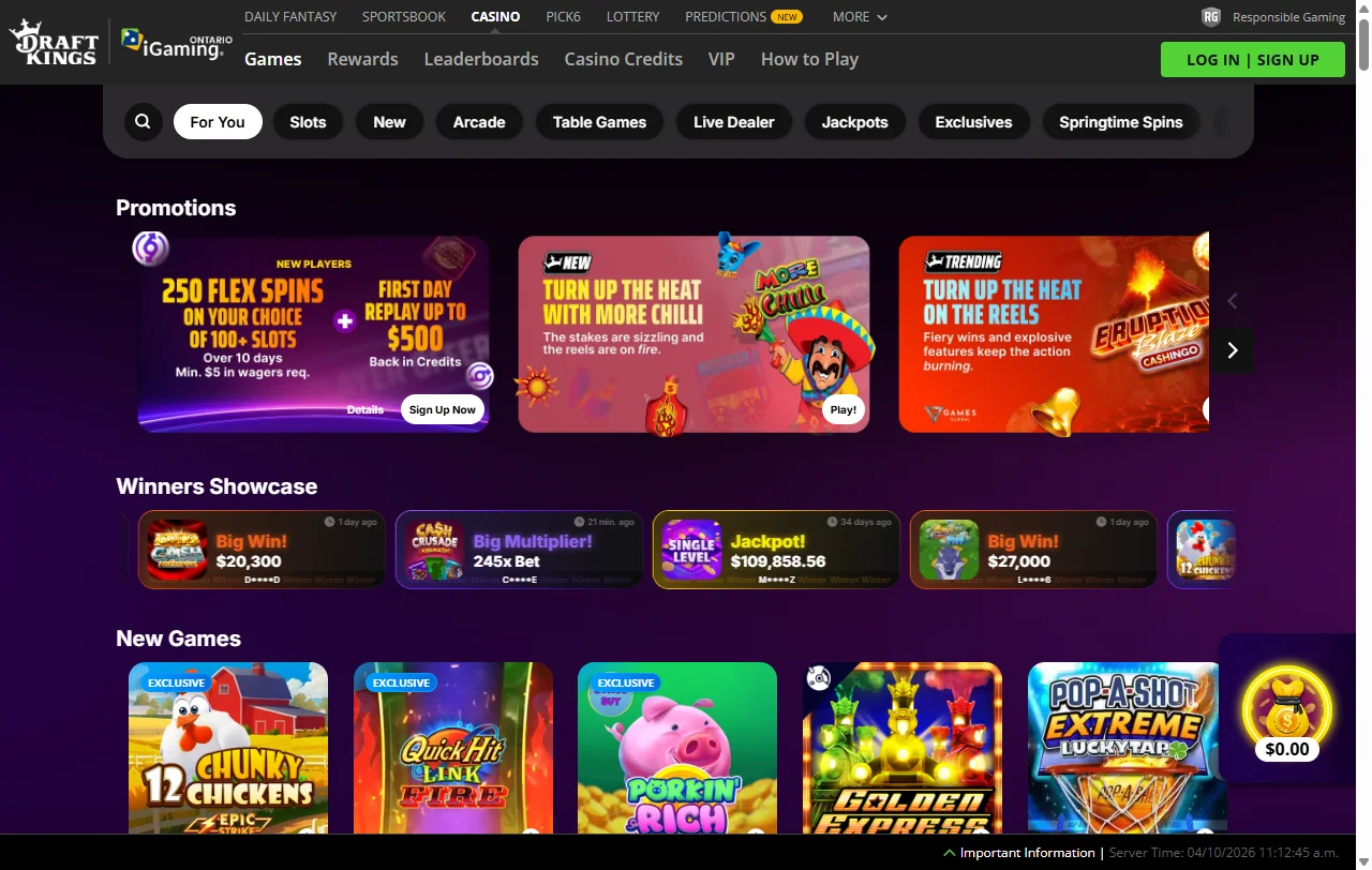 DraftKings Casino overview for Canada players and platform comparison