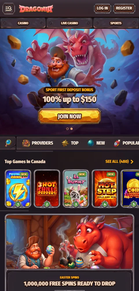 Dragonia Casino mobile access and compatibility for Canadian players
