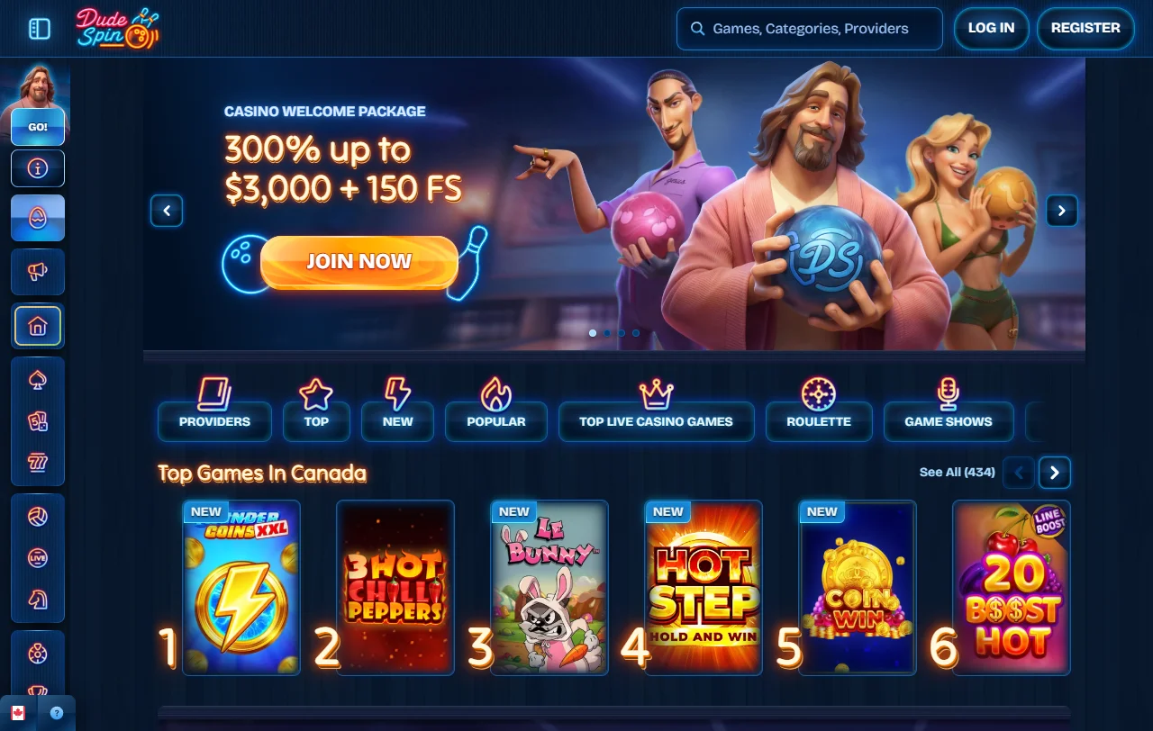 DudeSpin Casino review for Canada players and overall platform assessment
