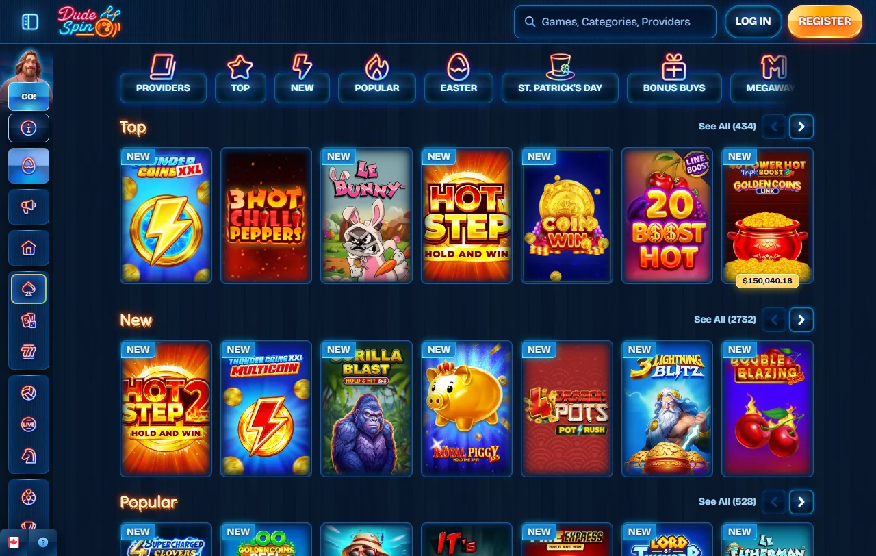 DudeSpin Casino bonus terms and welcome offer details for players