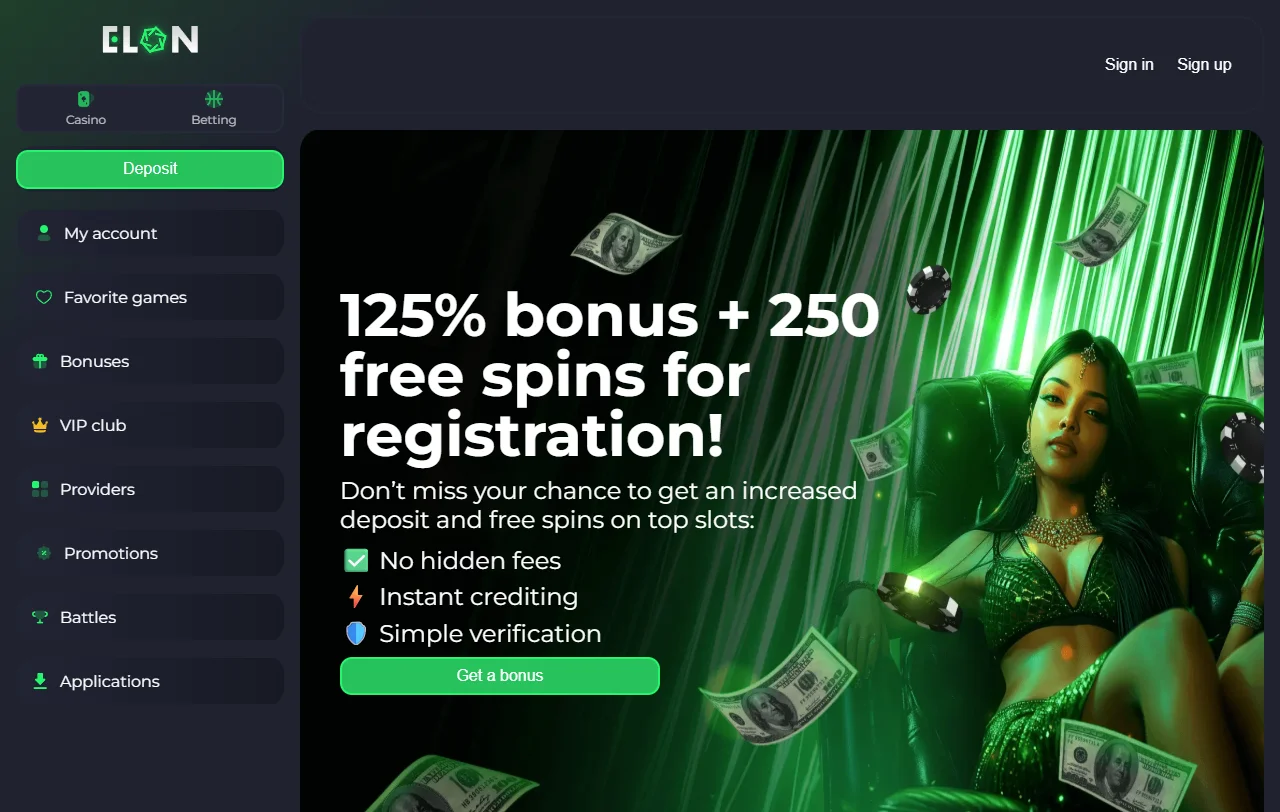 Elon Casino game selection and provider coverage for readers