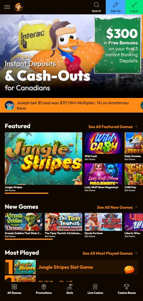 Emu Casino mobile access and gaming experience