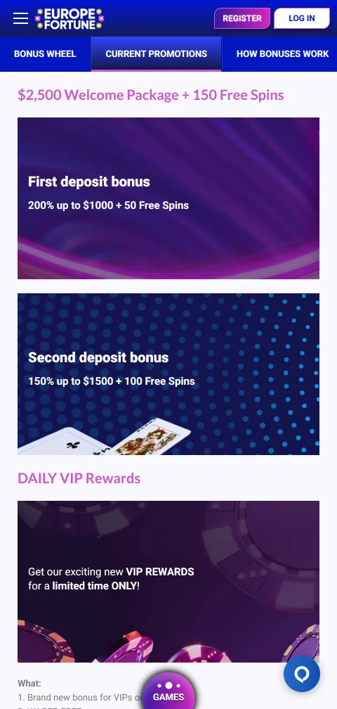 Europe Fortune Casino security, licence and player protection