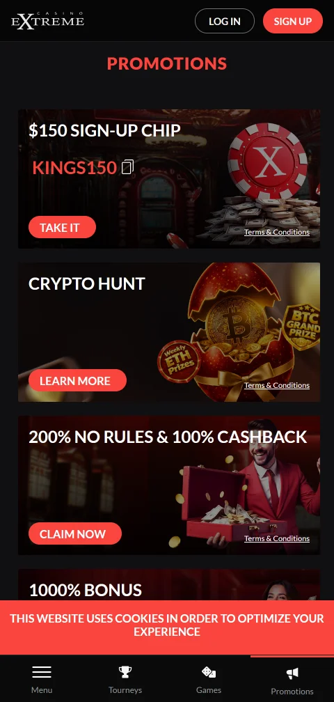 Extreme Casino deposits, withdrawals and payment options for Canadians