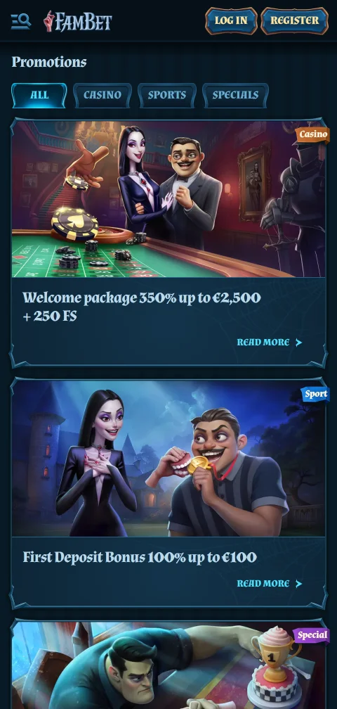 Fambet Casino banking guide for deposits, withdrawals and payment options