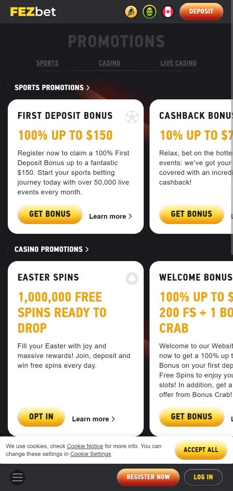 FezBet Casino licence, security and player protection overview