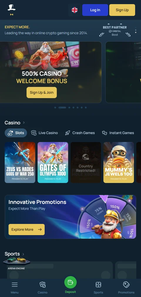 FortuneJack Casino mobile access for Canadian players on browsers