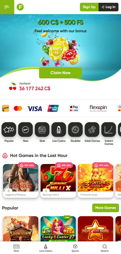 Fresh Casino mobile access and smartphone play for Canada users