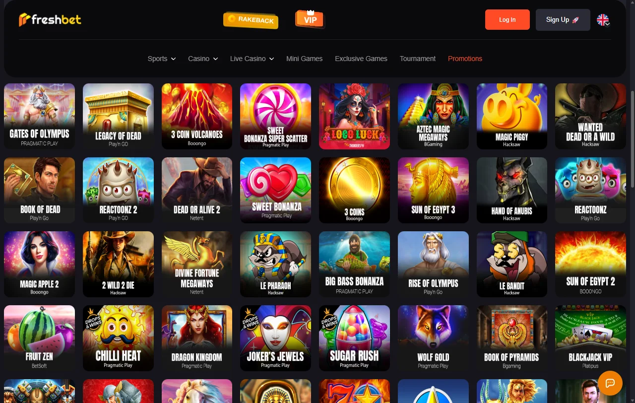 Freshbet Casino bonus terms and promotional overview