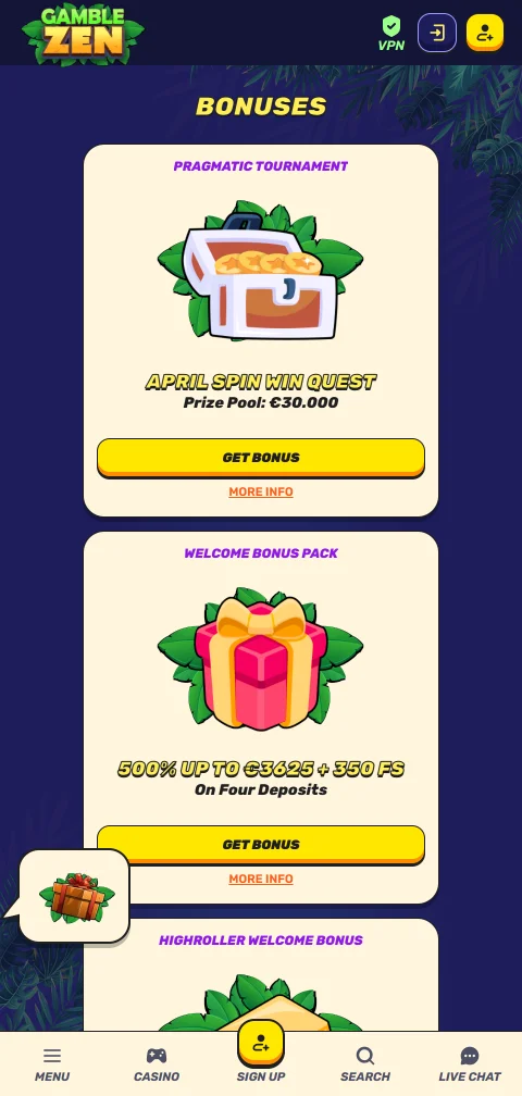 Gamblezen Casino deposits and withdrawals with Interac, cards, and crypto