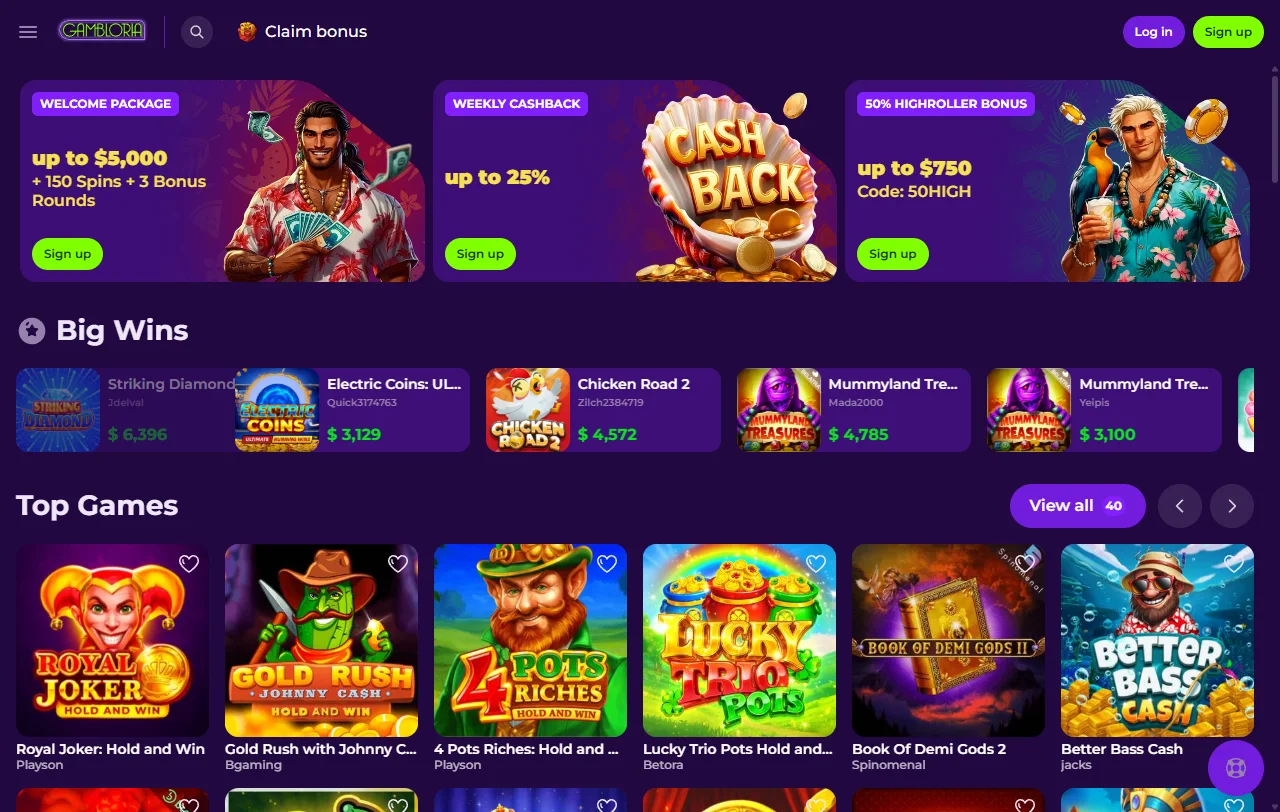 Gambloria Casino review covering the confirmed licence and Canada player value
