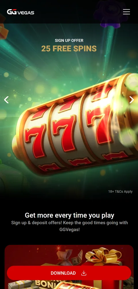 GG Vegas Casino mobile access and responsive play for Canada users