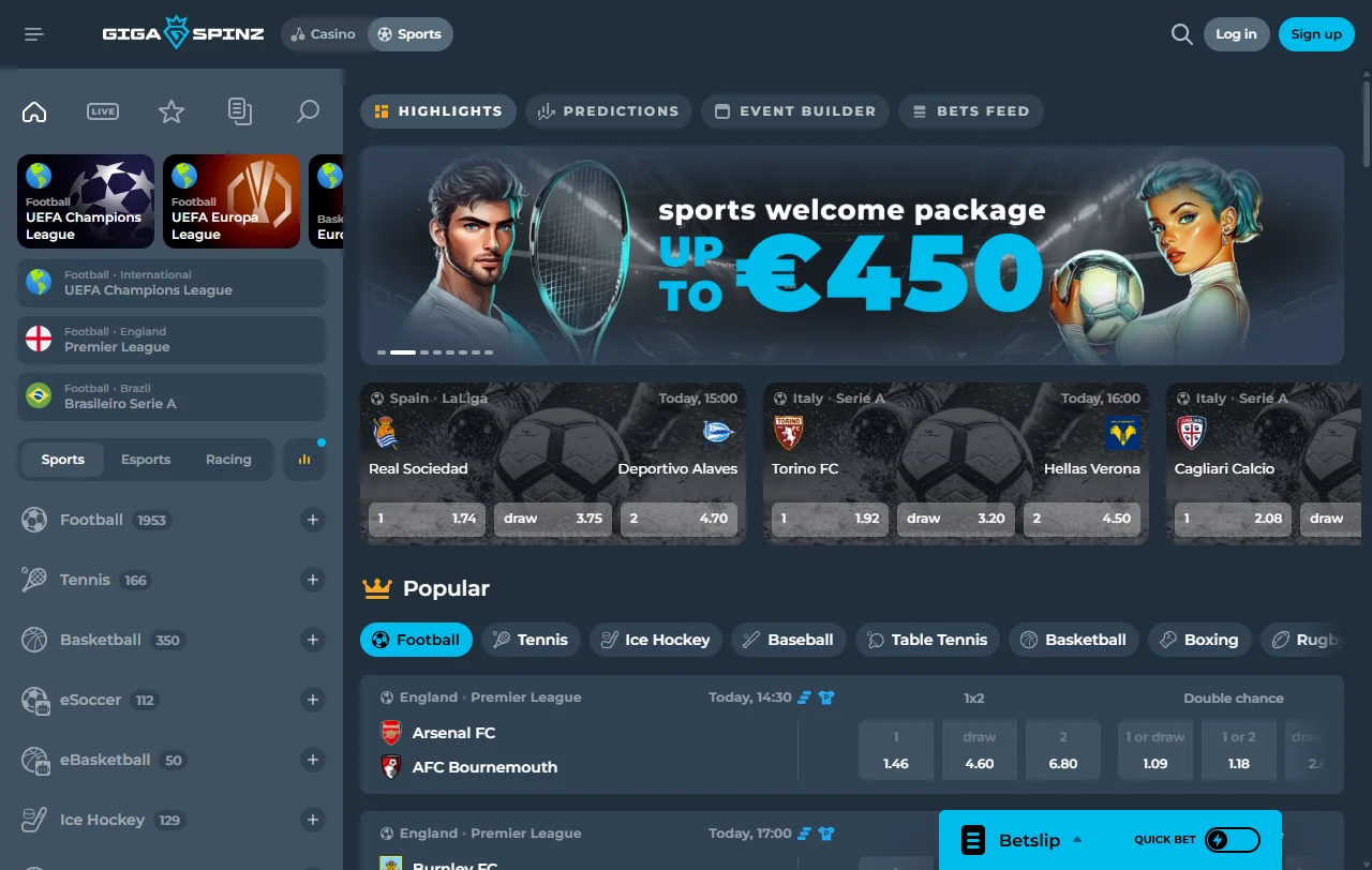 Gigaspinz Casino bonus structure overview for Canada players and wagering terms