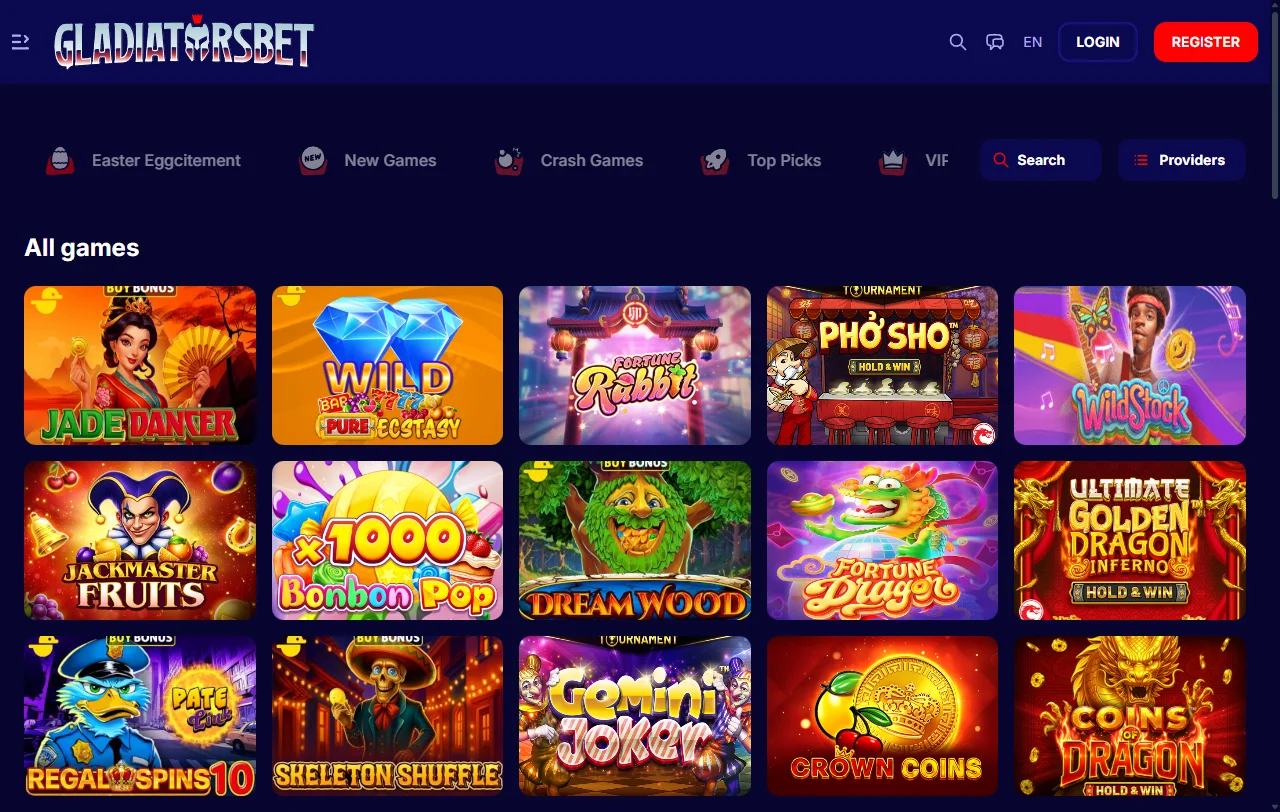 Gladiatorsbet Casino overall review for Canada players