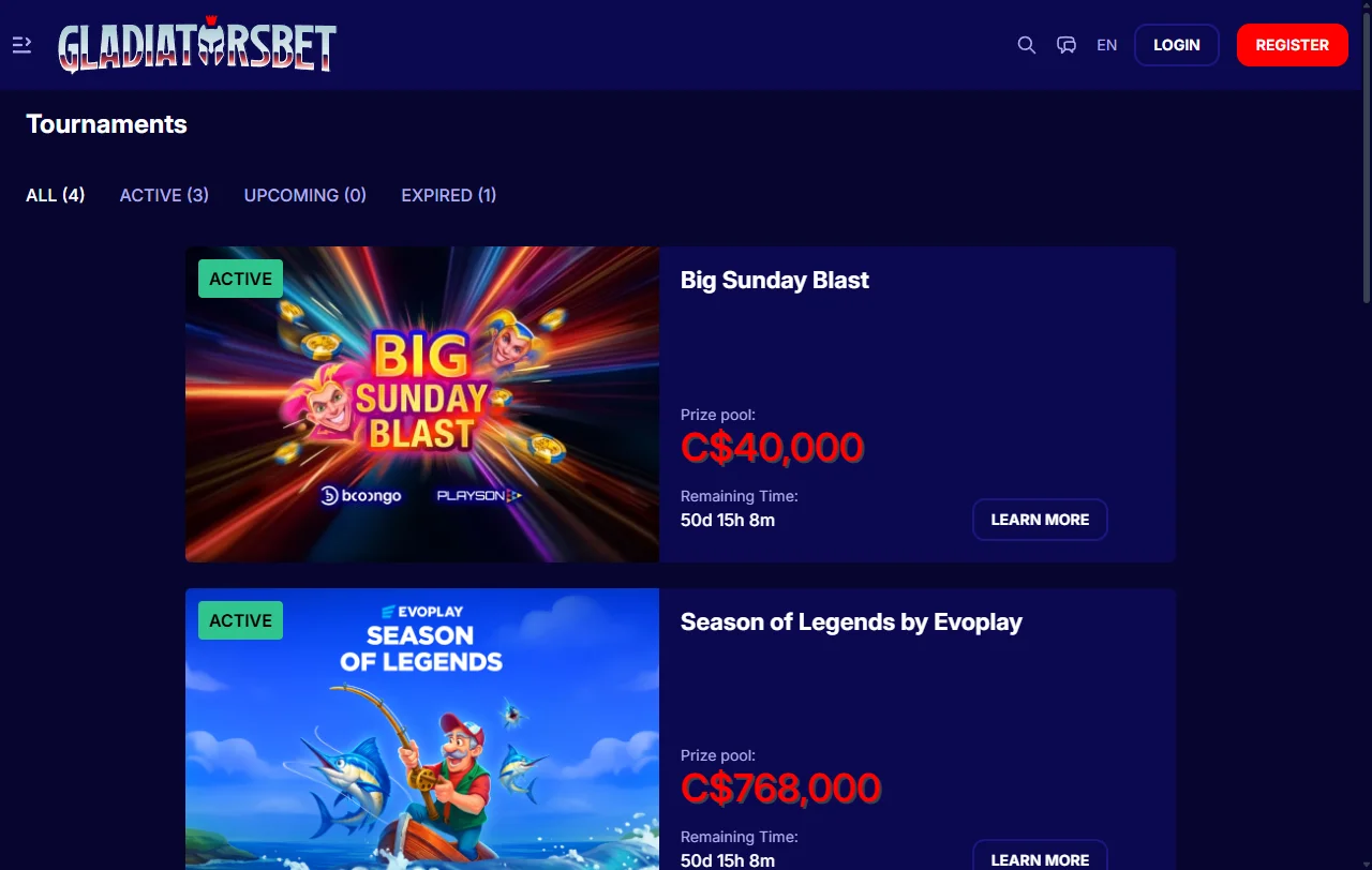 Gladiatorsbet Casino bonus terms and welcome offer details
