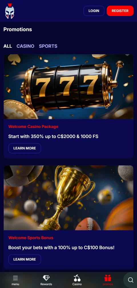 Gladiatorsbet Casino payments, withdrawals and cashier methods