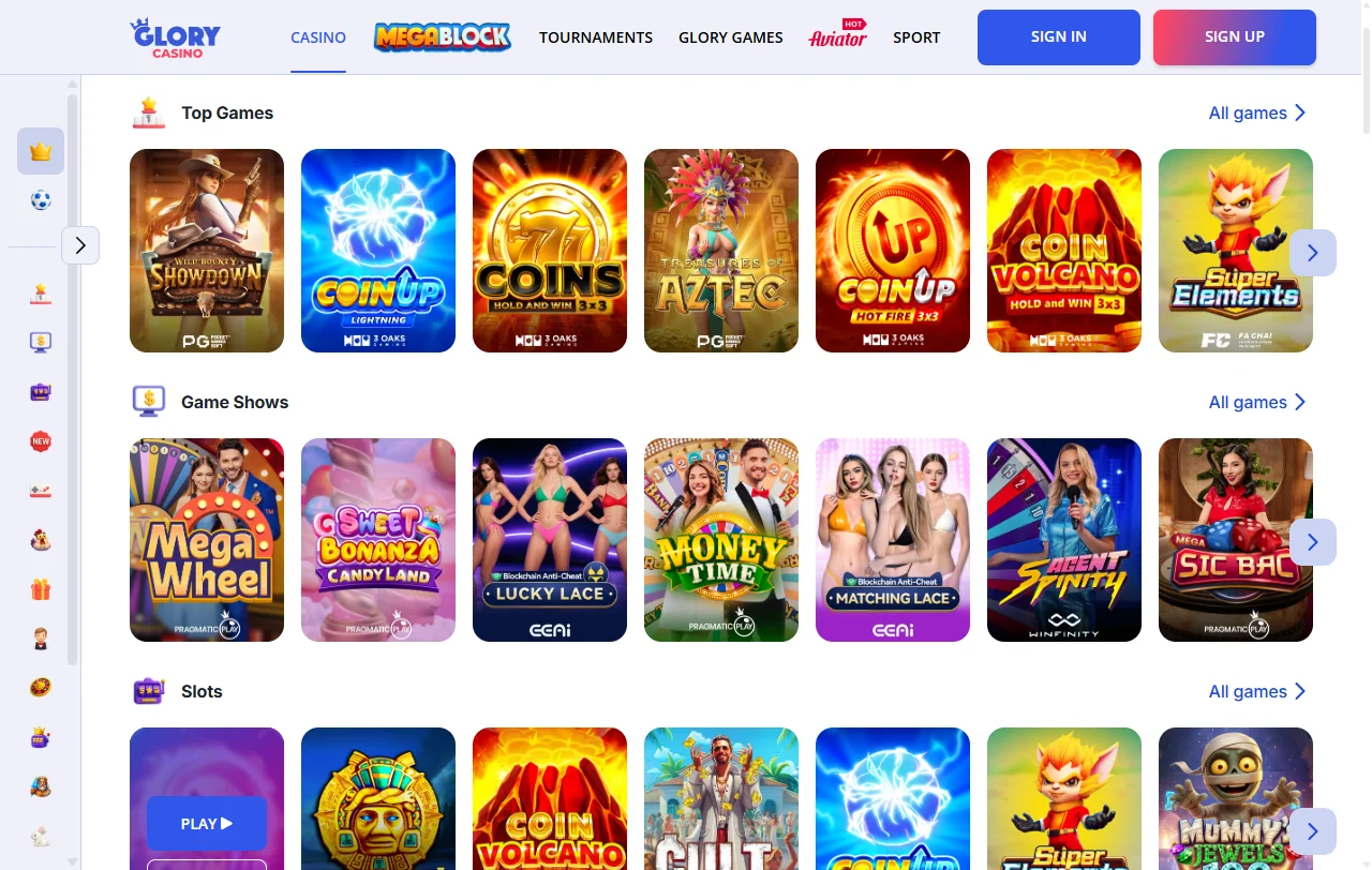 Glory Casino review covering licensing, games, banking, and support details