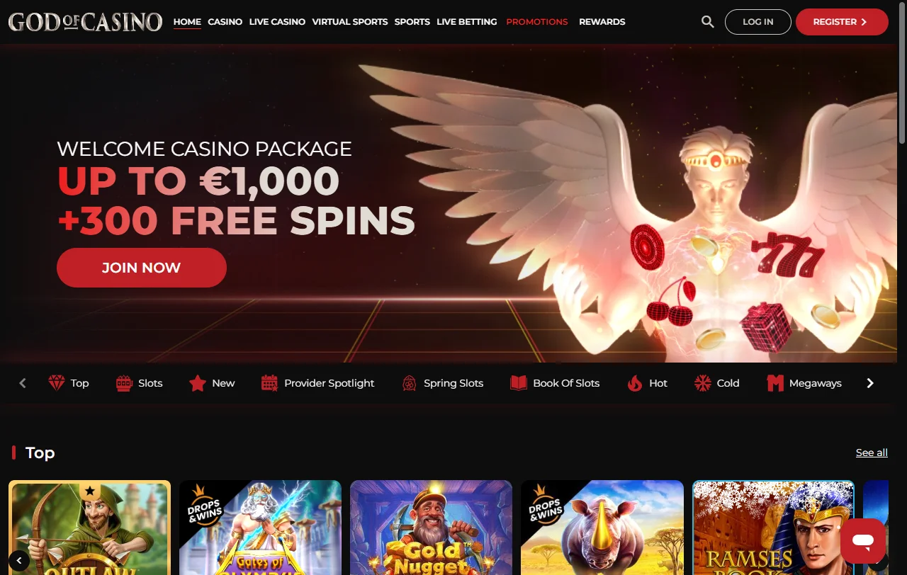 God of Casino review covering platform features for Canada players
