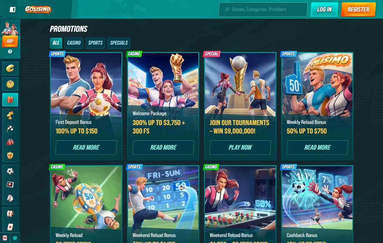 Golisimo Casino game selection and provider mix explained