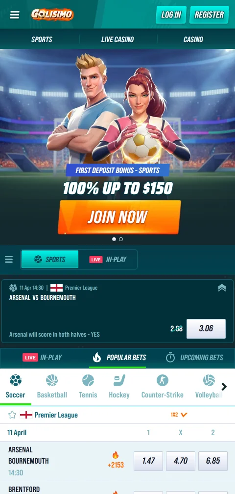 Golisimo Casino mobile access and browser play for Canada