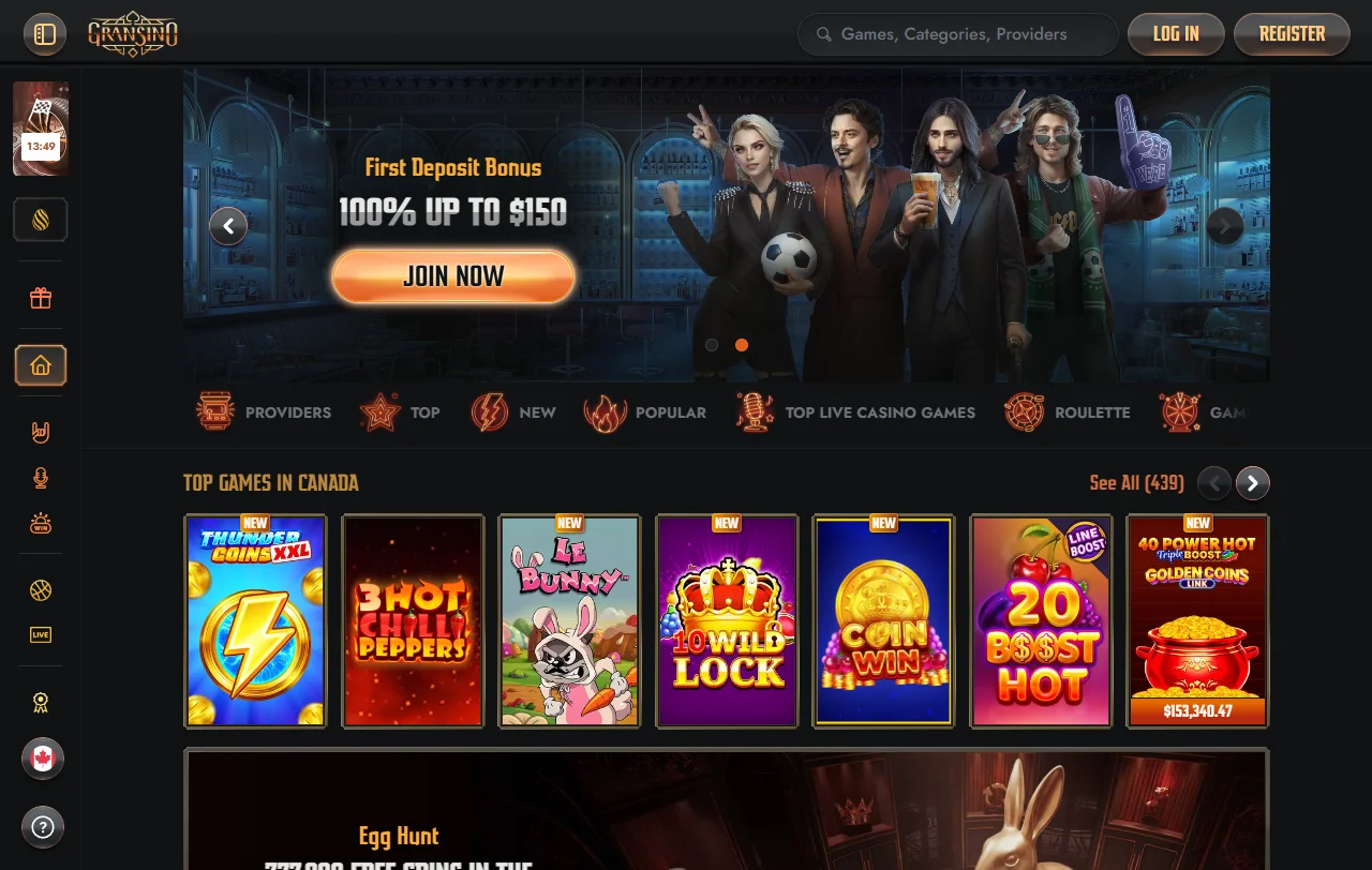 Gransino Casino review for Canada players and platform overview