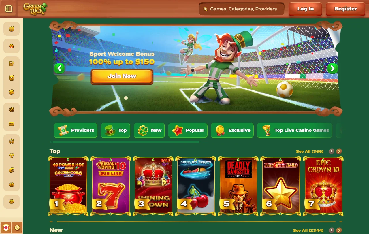 GreenLuck Casino review covering games, payments, and trust signals
