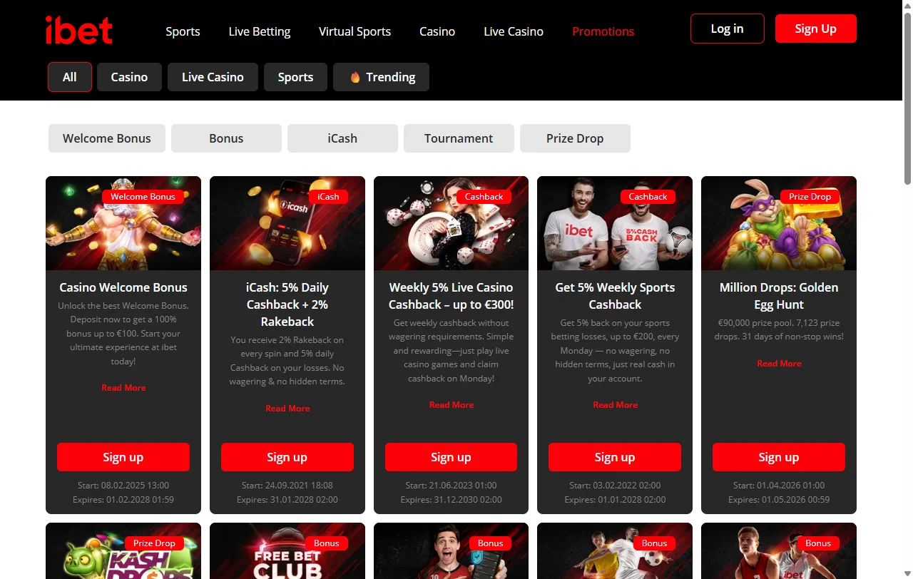 ibet Casino welcome bonus terms and promotion details for Canada
