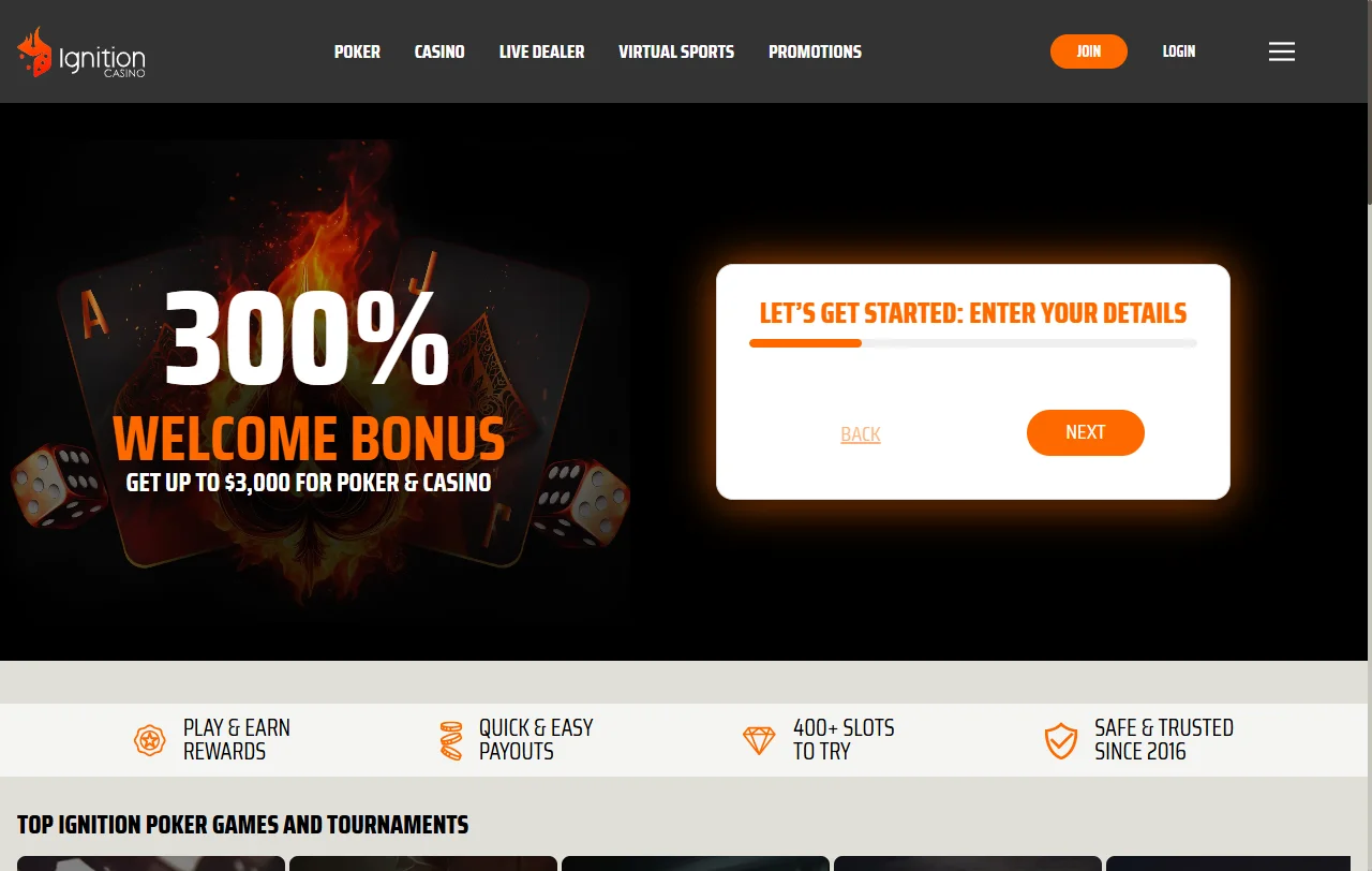 Ignition Casino review covering key features for Canada players
