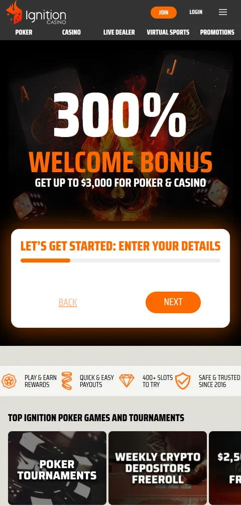 Ignition Casino mobile access and smartphone compatibility overview