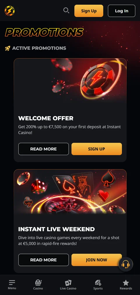 Instant Casino review of deposits, withdrawals, and banking methods