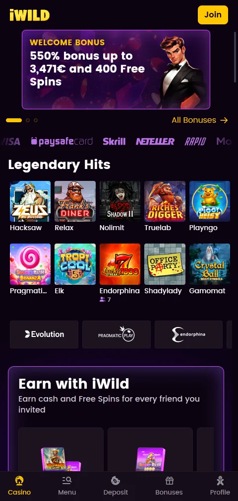 iWild Casino mobile access and browser-based play on phones