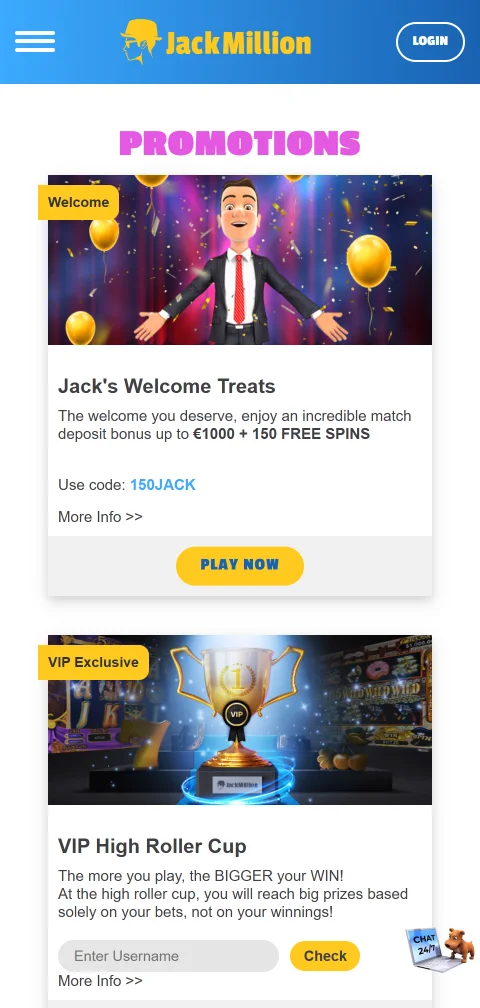 Jack Million Casino security and licence information for Canada players