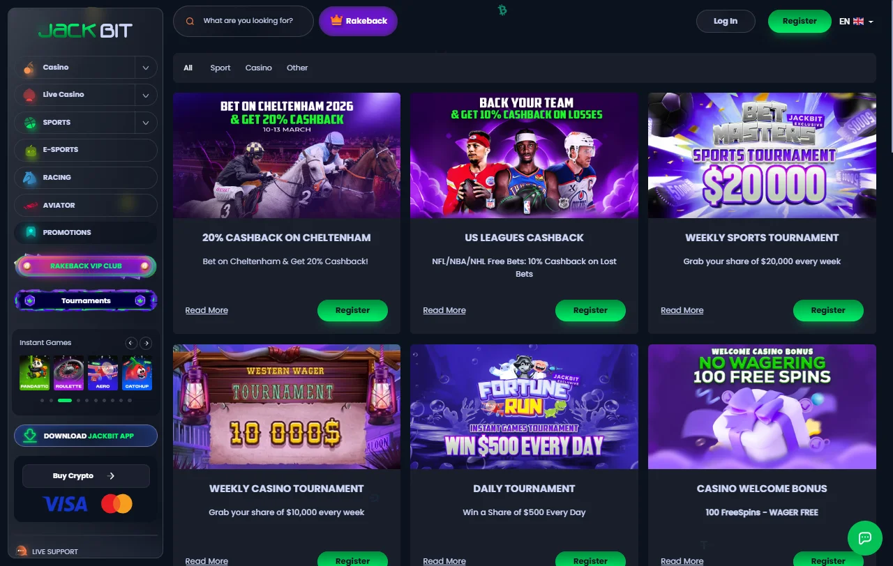 Jackbit Casino bonus terms and welcome offer summary