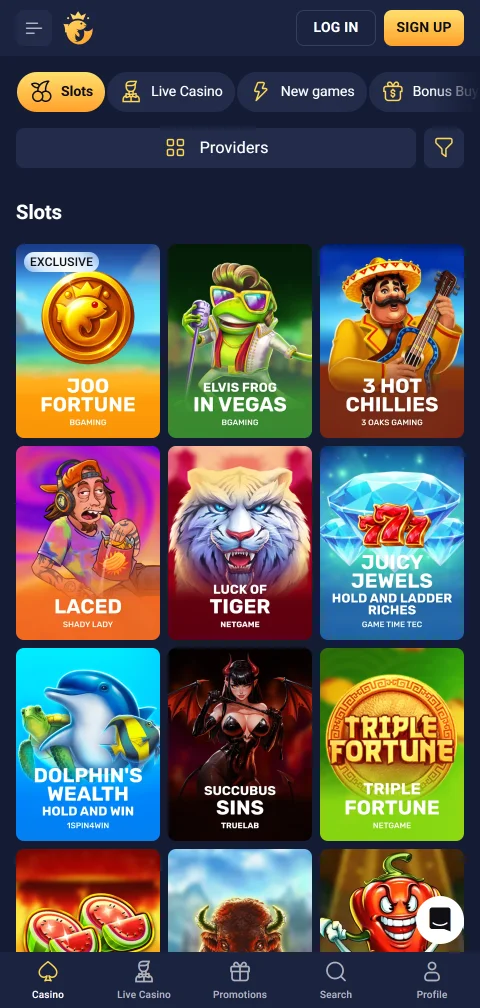 Joo Casino deposits and withdrawals across common payment methods
