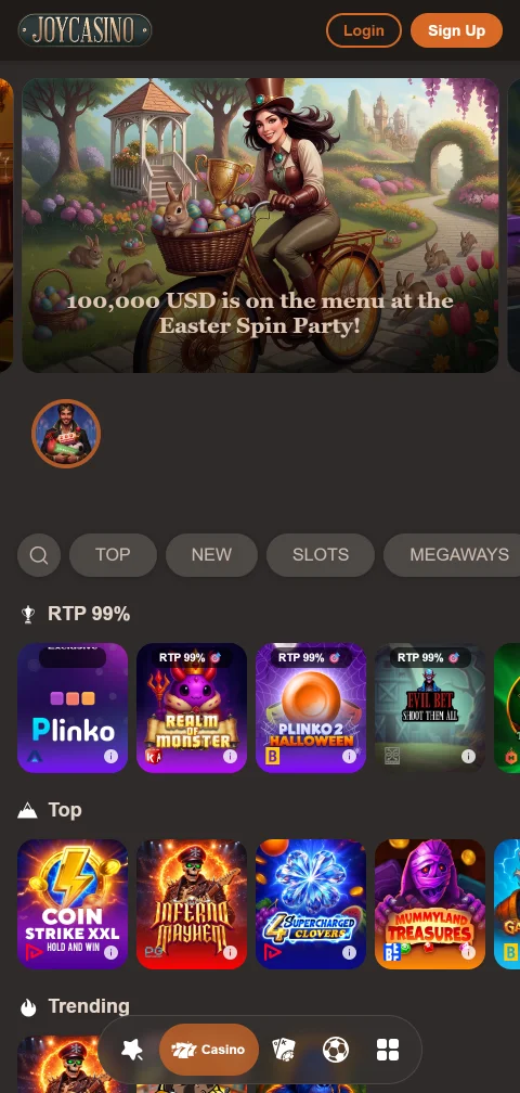 Joycasino Casino mobile access for Canadian players on smartphones