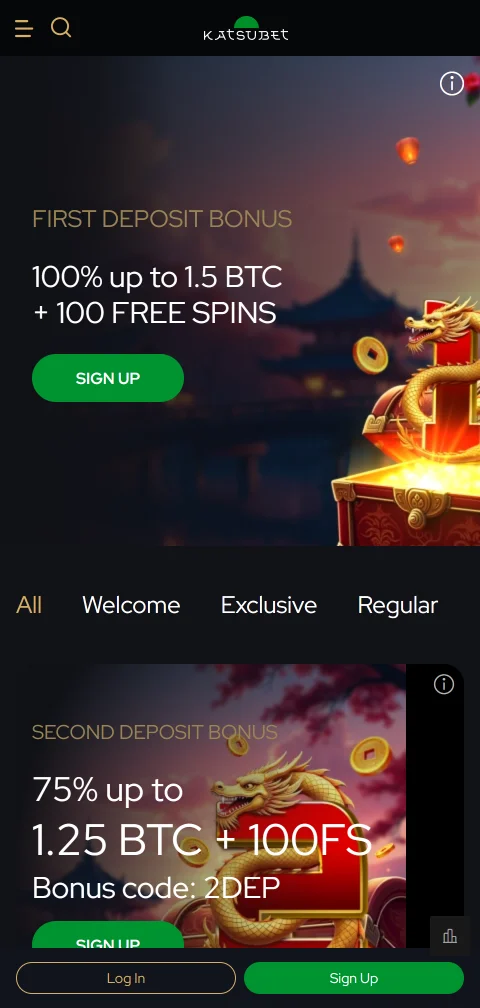 KatsuBet Casino banking overview with deposits and withdrawal methods