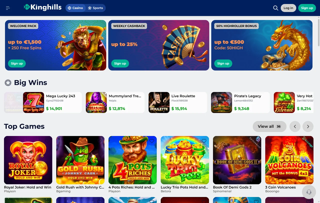 KingHills Casino review covering games, payments, and trust for Canada players