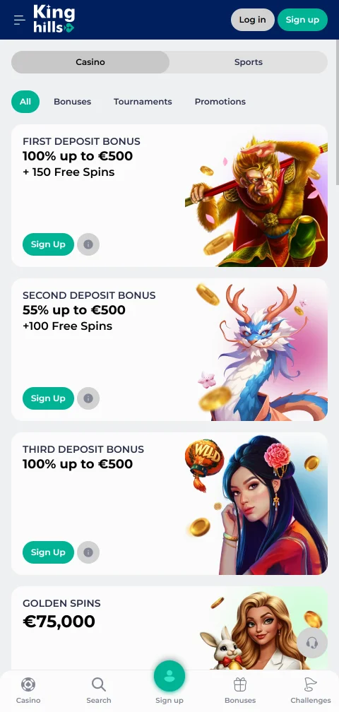 KingHills Casino deposits, withdrawals, and banking options explained
