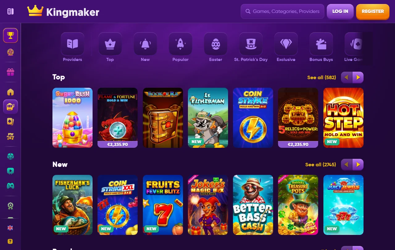 Kingmaker Casino bonus structure and welcome offer breakdown for Canada