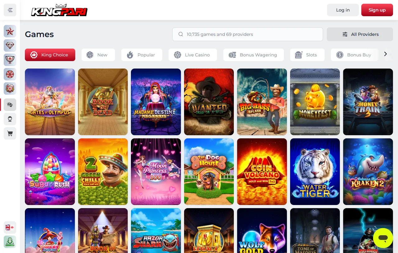 KingPari Casino bonus review with welcome offer and wagering context